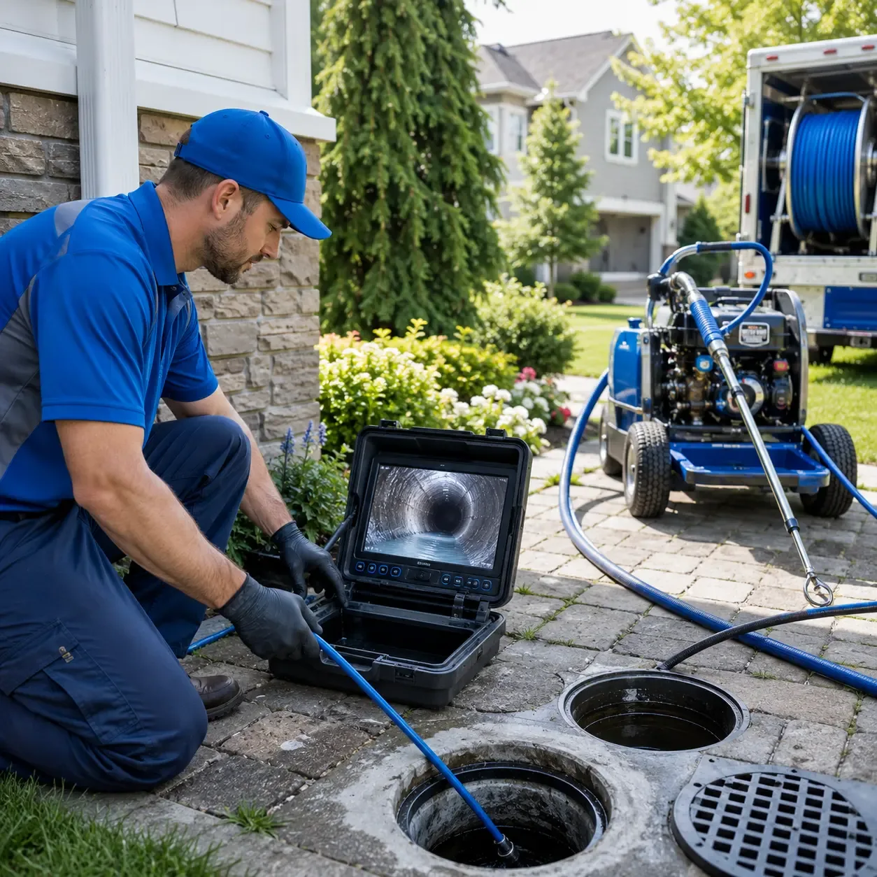 Outdoor drain cleaning professionals serving Clarks Summit, PA